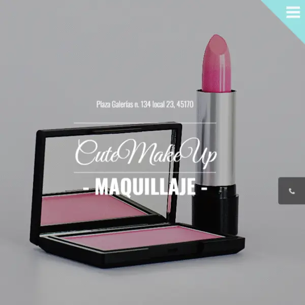 Landing page Maquillaje