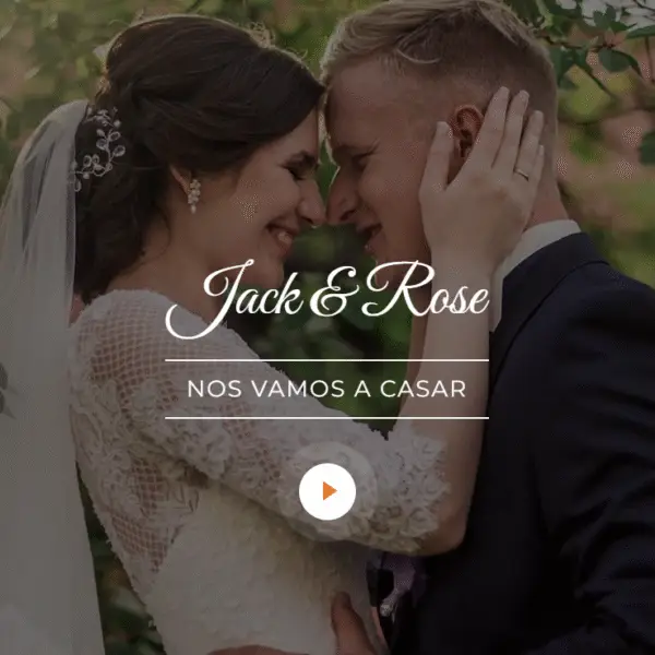 Invitación web Boda